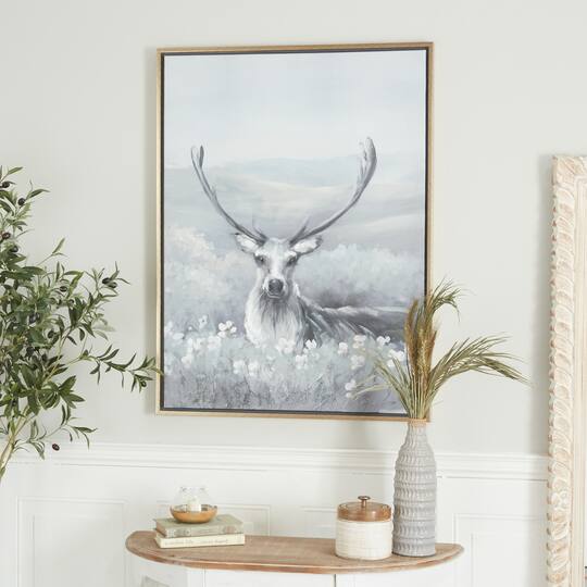 Gray Polystone Modern Farmhouse Framed Wall Art